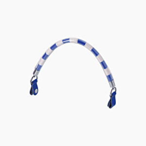 Manichetto corto tessuto swirl cobalto - O bag