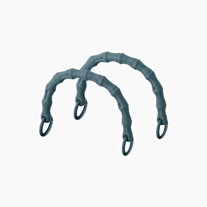 Manico corto avio anello effetto bambù - O bag