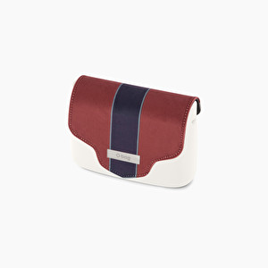Pattina stampa trompe l'oeil bordeaux O pocket - O bag