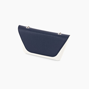 Pattina blu navy con catena O bag sheen - O bag