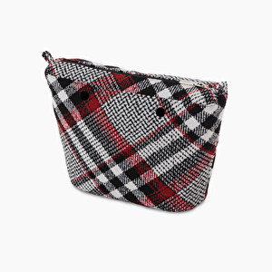 Sacca interna in lana tartan O bag mini - O bag