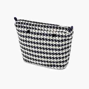 Sacca interna in tessuto pied de poule O bag mini - O bag