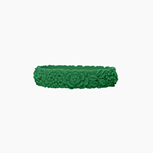 O bracelet flower slim emerald - M - O bag