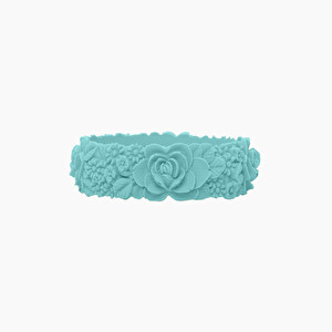 O bracelet flower big mint turquoise - M - O bag