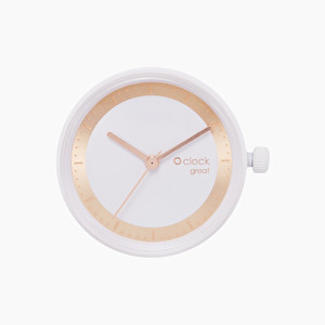 Meccanismo metal ring bianco O clock great - O bag